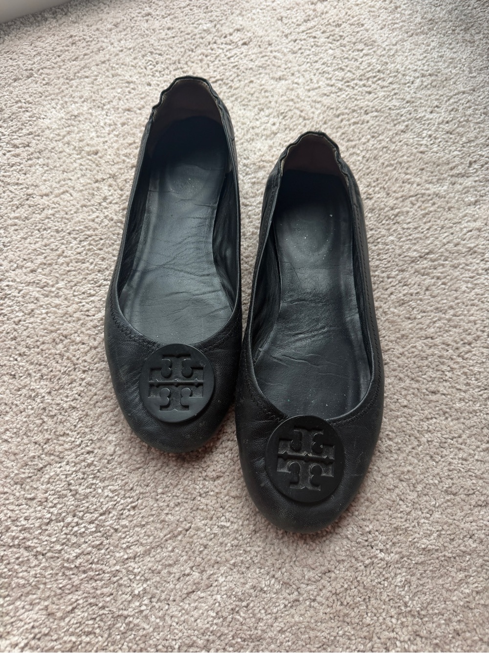 Tory Burch Black Leather Shoes